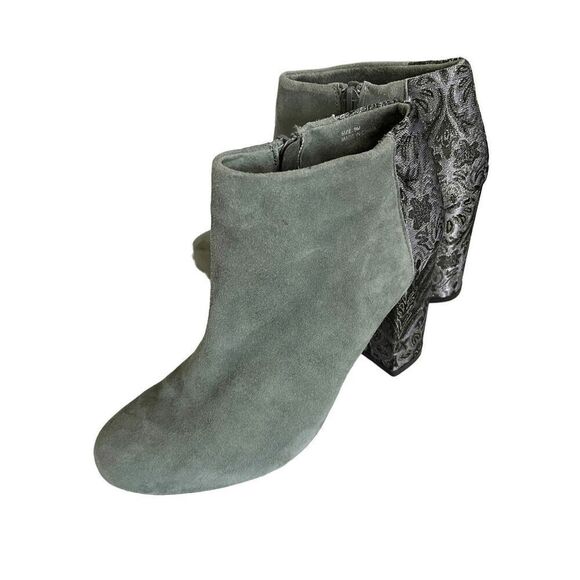 NEW Anthropologie Womens 9 Farylrobin Tiegan Suede Ankle Booties - Picture 8 of 16